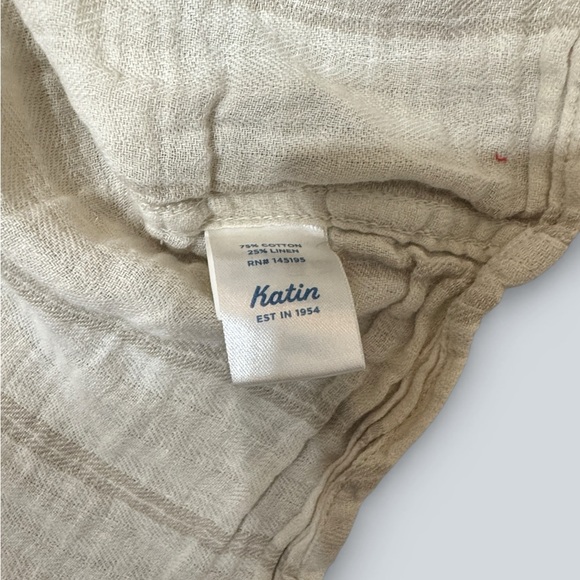 Katin The Alan Relaxed Coastal Cotton Linen Shirt - Picture 9 of 9